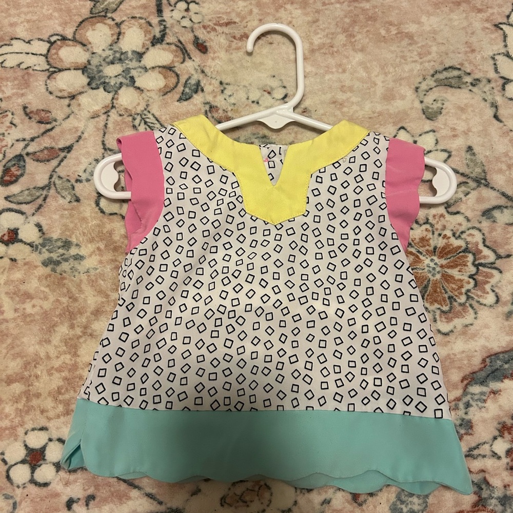 Colorful Geometric Kids Blouse